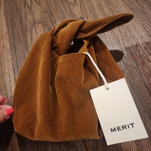 Merit Knot Handle Bag - Mustard Brown